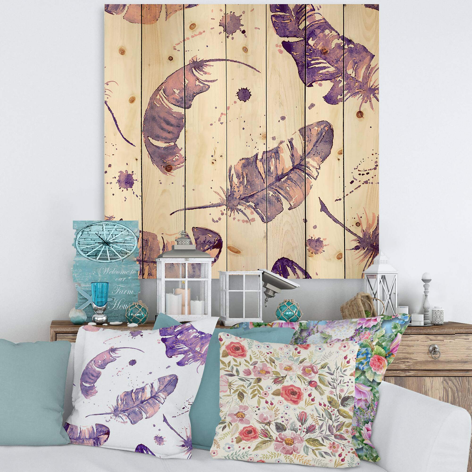 Designart - Ethnic Feathers